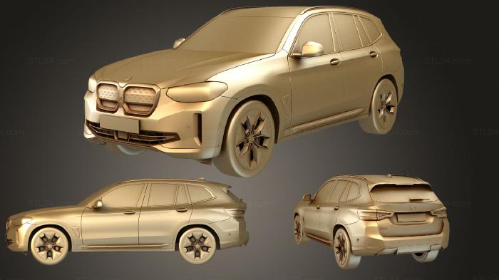 Автомобили и транспорт (BMW IX3 2021, CARS_0846) 3D модель для ЧПУ станка